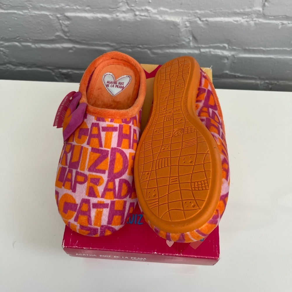 AGATHA RUIZ DE LA PRADA Girls Slippers Size 2 - Picture 5 of 5